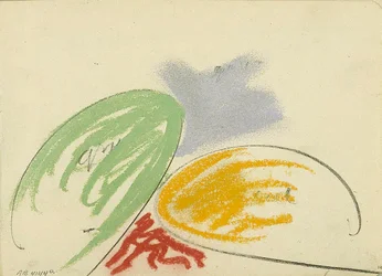 Composición con dos formas ovaladas